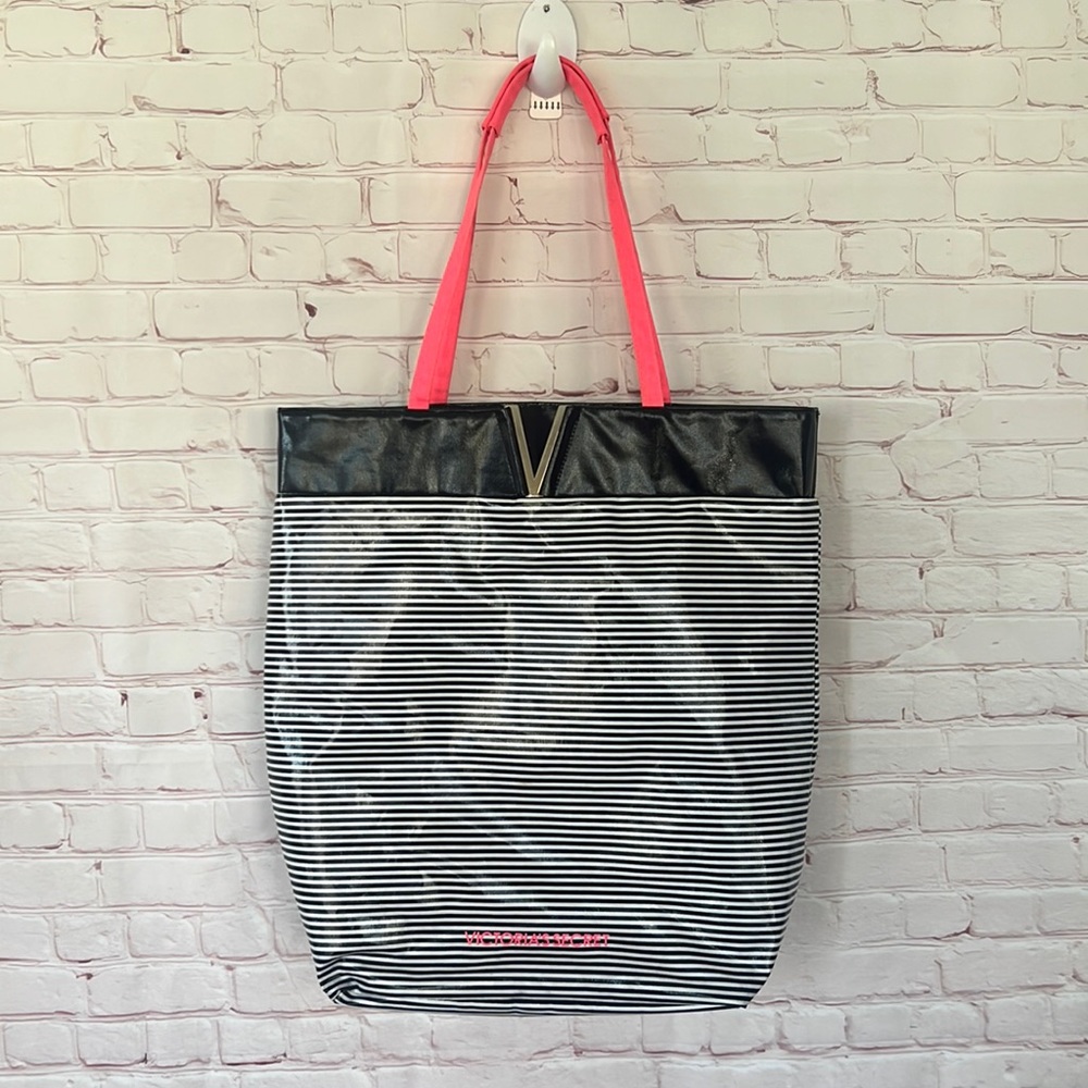Victoria’s Secret striped tote bag